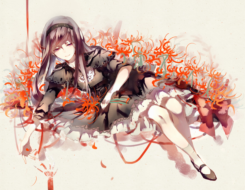akemi homura and homulilly (mahou shoujo madoka magica and 1 more) drawn by pudding_(8008208820)