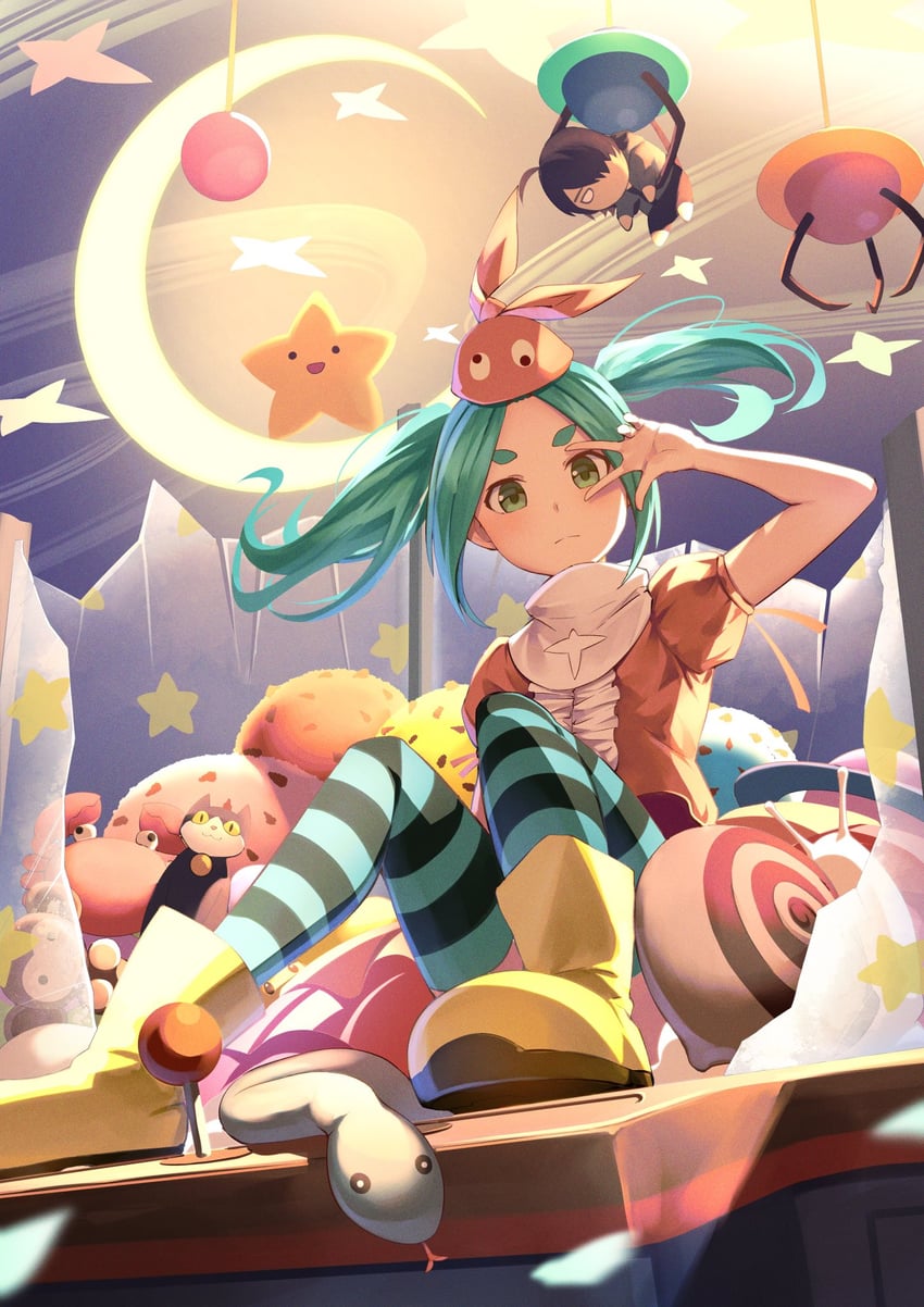 araragi koyomi and ononoki yotsugi (monogatari) drawn by taka.yana