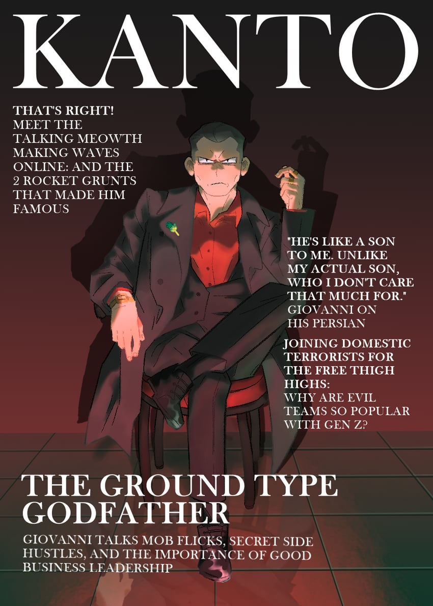 giovanni (pokemon and 1 more) drawn by skipppppy