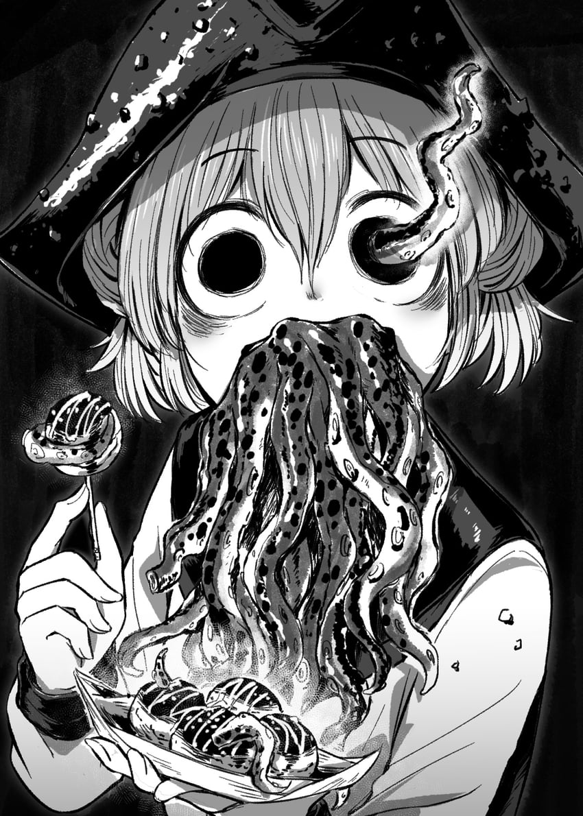 dango-chan and davy jones (original and 1 more) drawn by 4shi