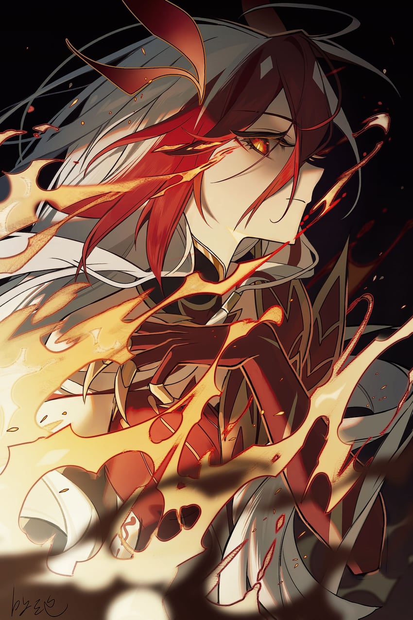 fu hua (honkai and 1 more) drawn by sanseling