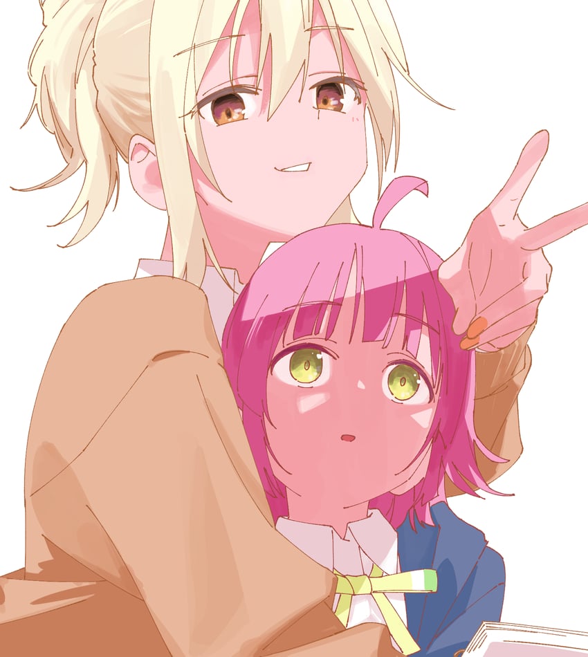 tennoji rina and miyashita ai (love live! and 1 more) drawn by haruruhaharur