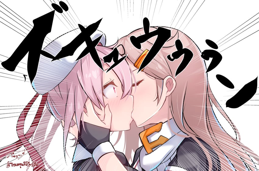 yuudachi, yuudachi kai ni, and harusame (kantai collection) drawn by baileys_(tranquillity650)
