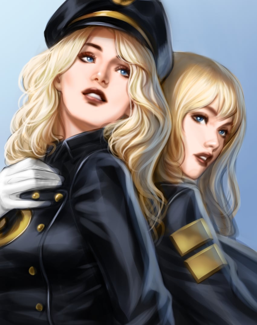 black canary and lady blackhawk (dc comics and 1 more) drawn by kodiart96