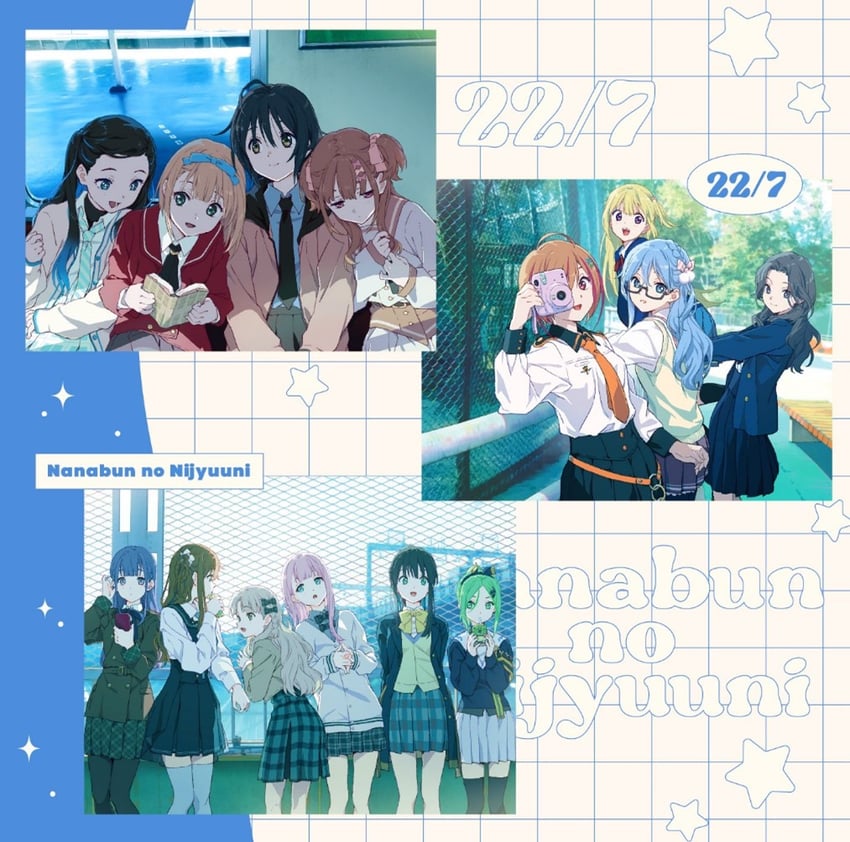 takigawa miu, maruyama akane, saito nicole, fujima sakura, tachikawa ayaka, and 9 more (22/7) drawn by horiguchi_yukiko