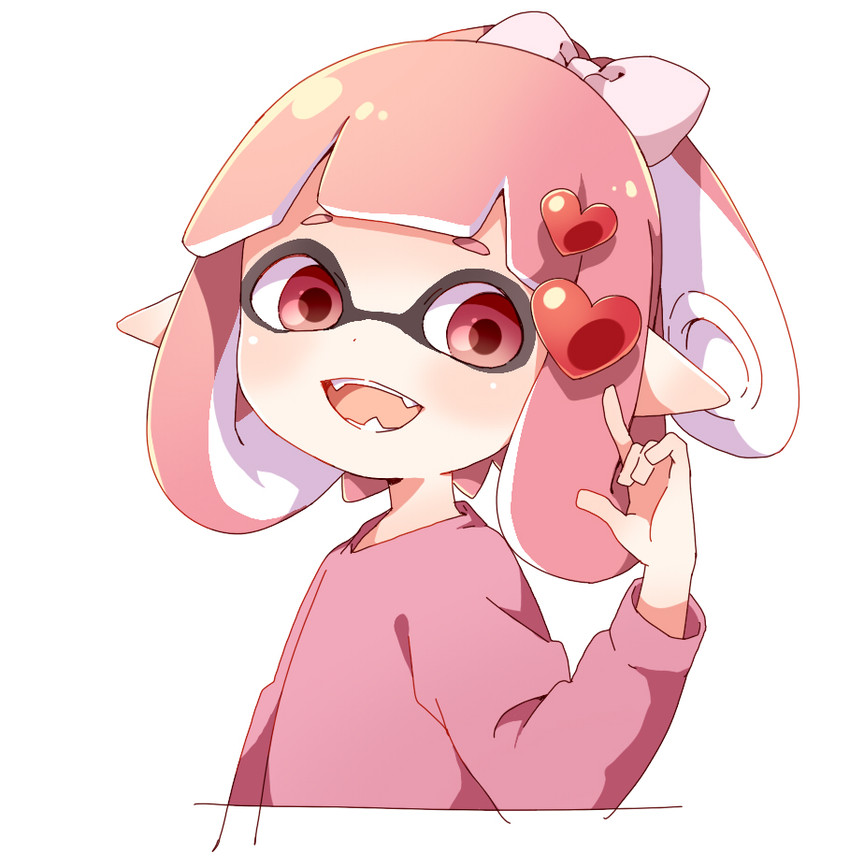 inkling player character and inkling girl (splatoon) drawn by namori