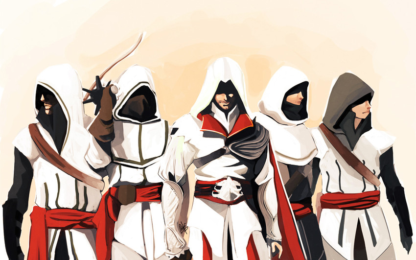 ezio auditore da firenze (assassin's creed and 2 more) drawn by charles_tan