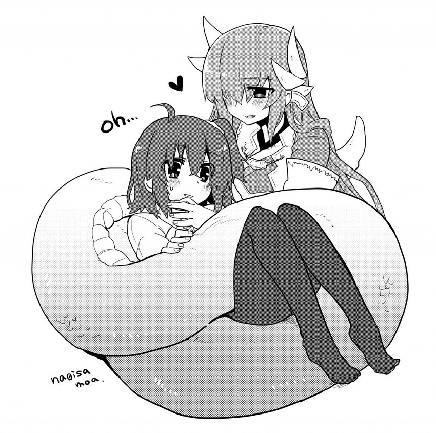 fujimaru ritsuka and kiyohime (fate and 1 more) drawn by higaragi