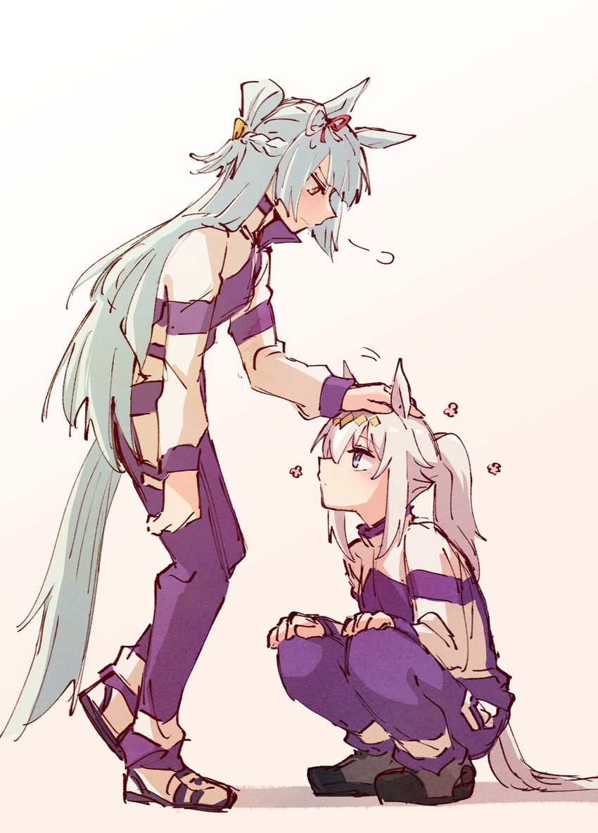 oguri cap and fujimasa march (umamusume and 1 more) drawn by alonemistrist