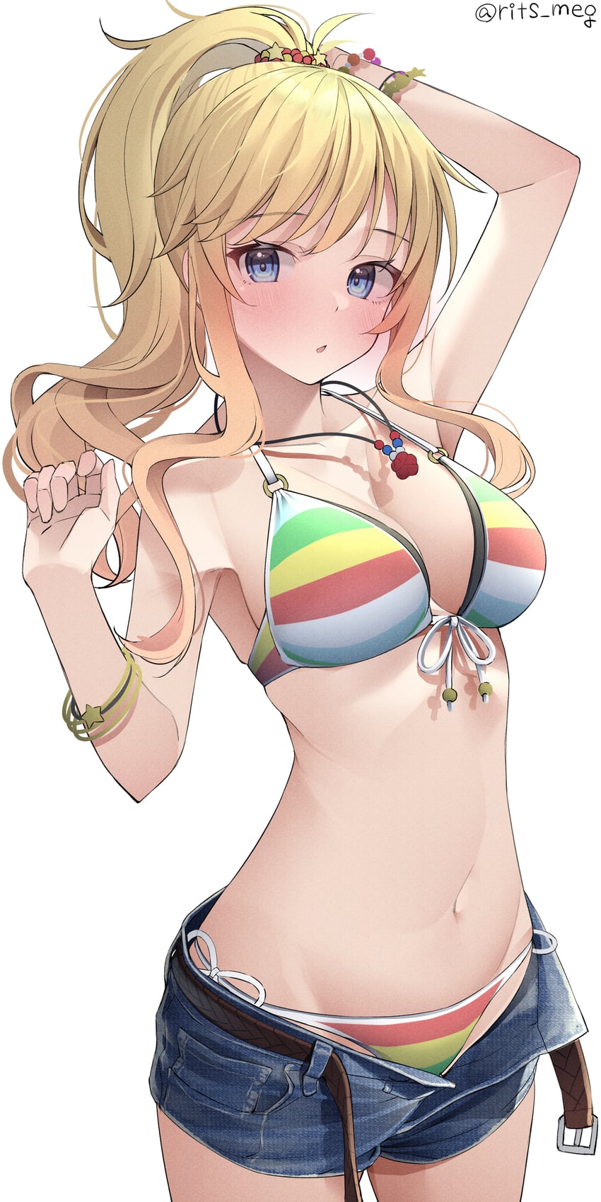 ohtsuki yui (idolmaster and 1 more) drawn by kawai_ritsu_(rits_meg)