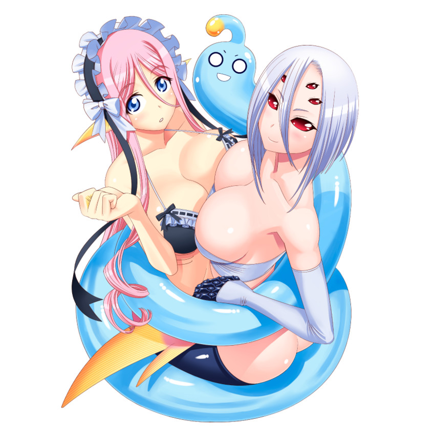 rachnera arachnera, suu, and meroune lorelei (monster musume no iru nichijou) drawn by okayado