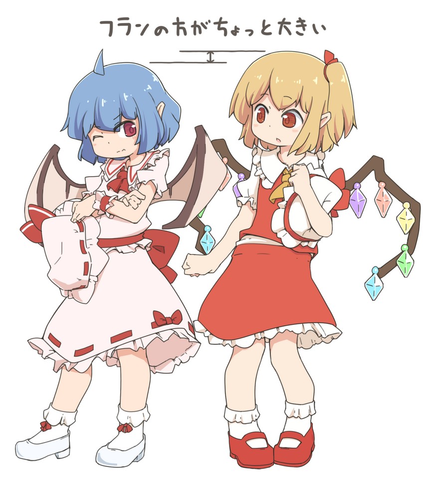 remilia scarlet and flandre scarlet (touhou) drawn by turnip_kabura