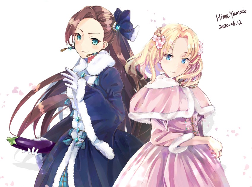 katarina claes and maria campbell (otome game no hametsu flag shika nai akuyaku reijou ni tensei shite shimatta) drawn by himeyamato
