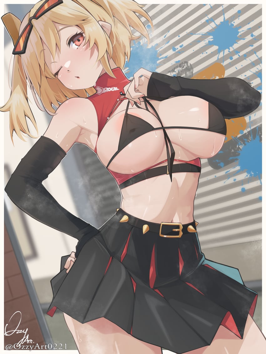 burnice white (zenless zone zero) drawn by ozzyart_0221
