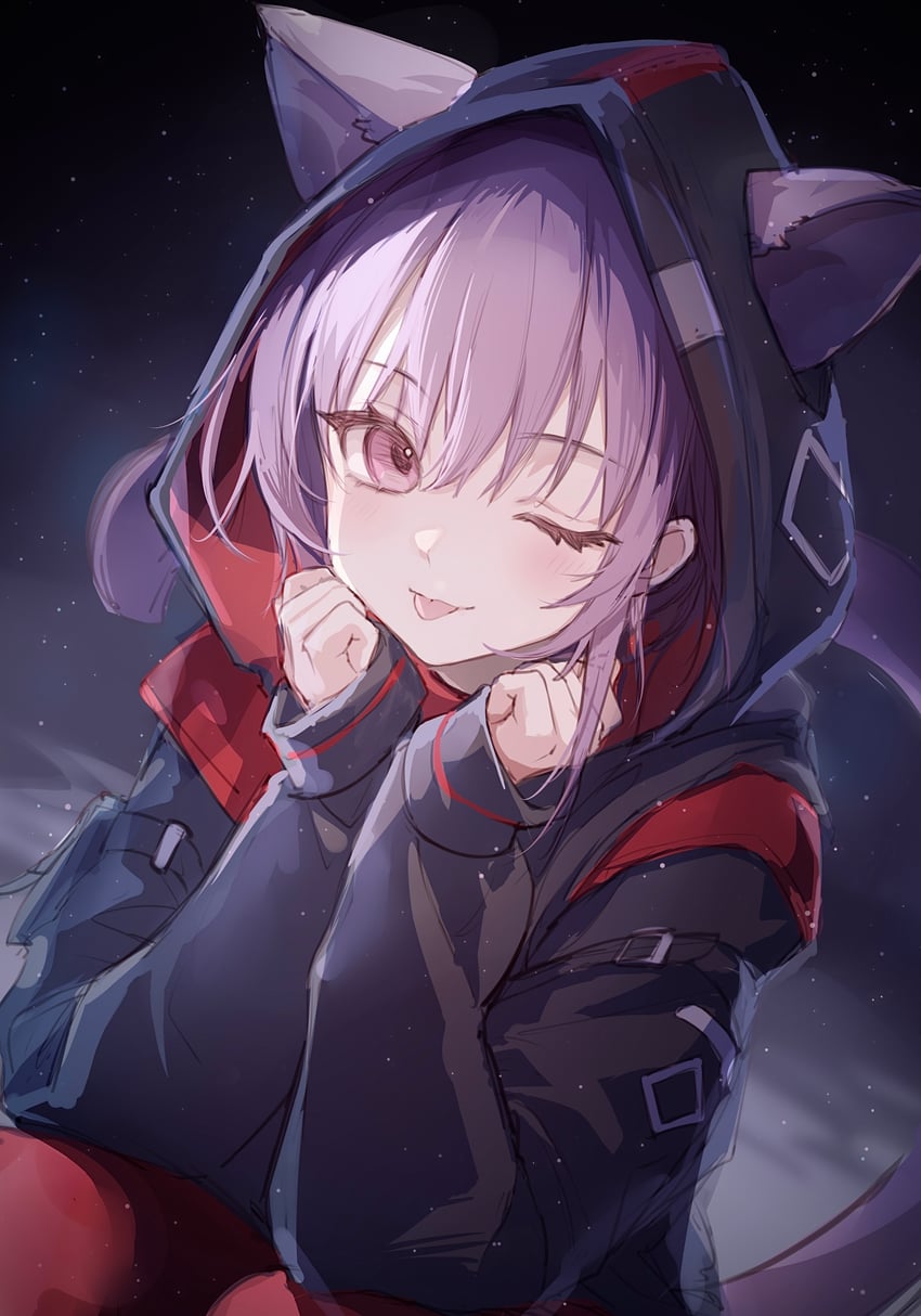 yuutenji nyamu (arknights and 2 more) drawn by clouble