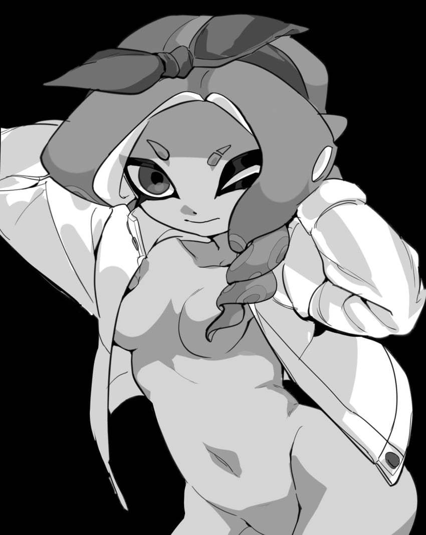 octoling player character and octoling girl (splatoon) drawn by ikki_(gsl_9708)