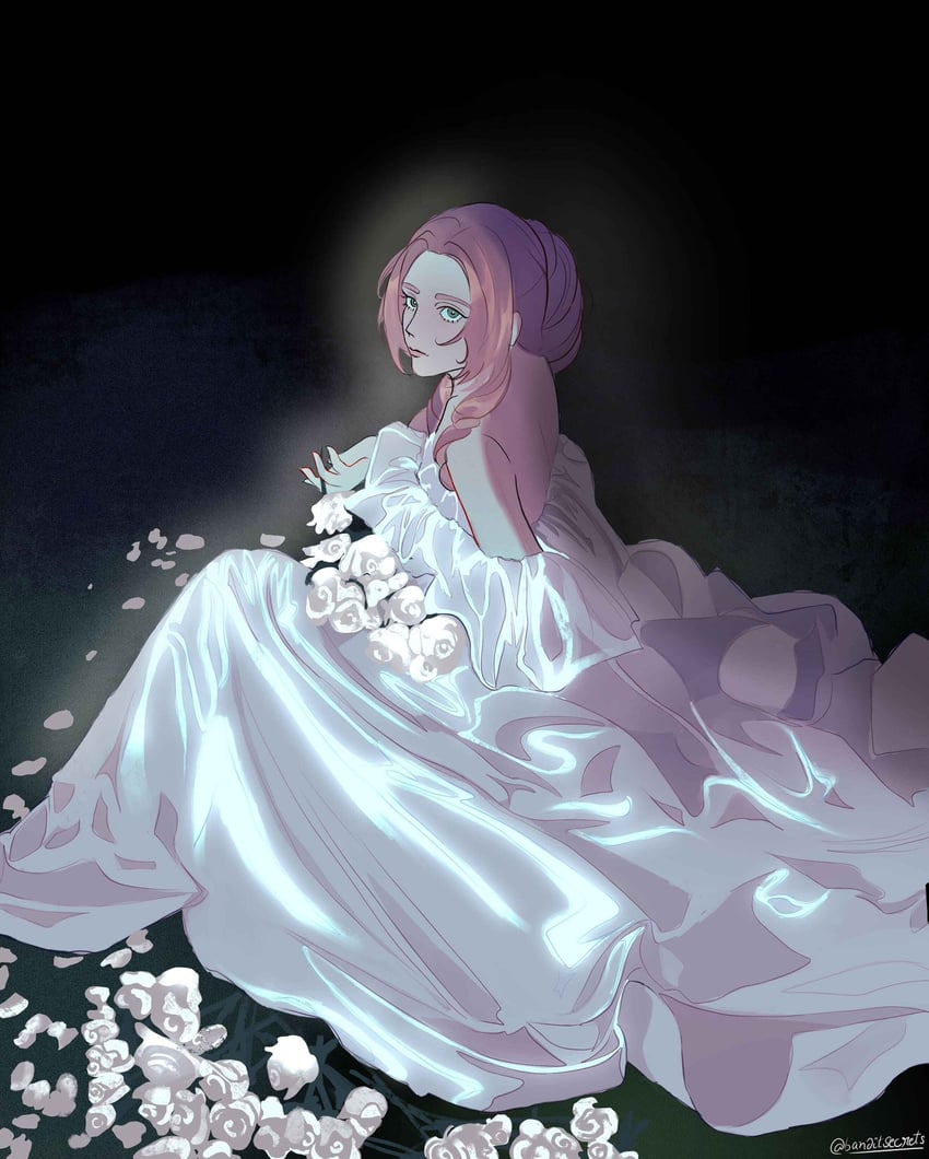 aerith gainsborough (final fantasy and 1 more) drawn by banditsecrets