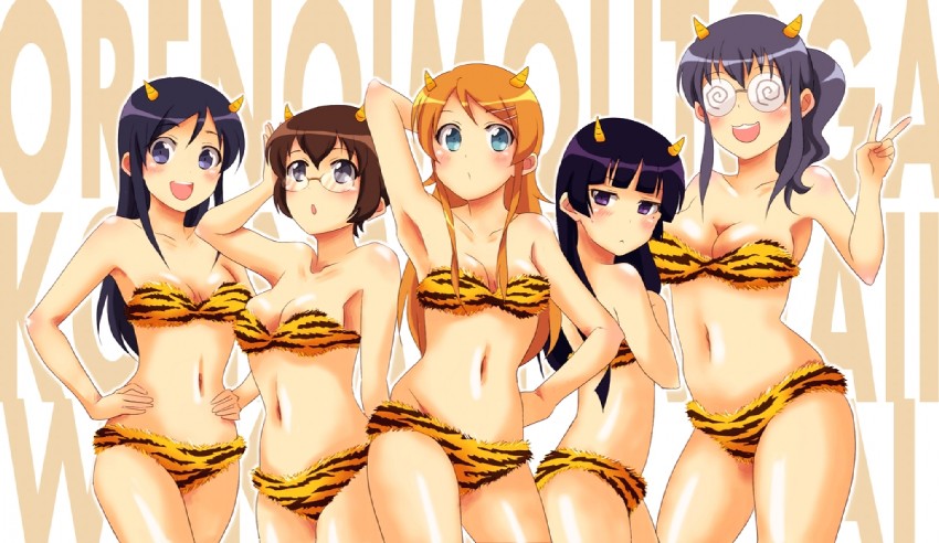 gokou ruri, lum, kousaka kirino, aragaki ayase, tamura manami, and 1 more (ore no imouto ga konna ni kawaii wake ga nai and 1 more) drawn by mo_(ms7744)