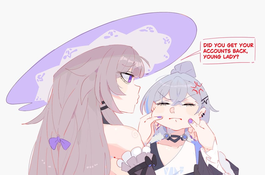 silver wolf, herta, and the herta (honkai and 1 more) drawn by unfamousradish