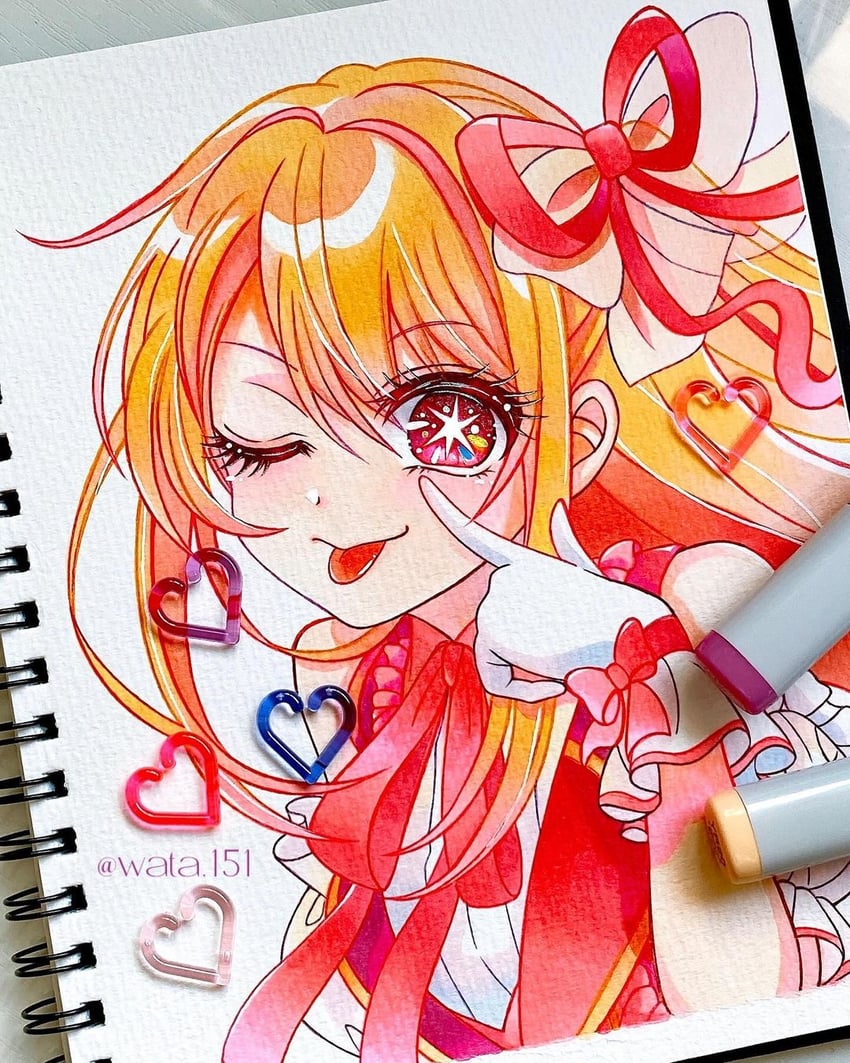 hoshino ruby (oshi no ko) drawn by wata.151