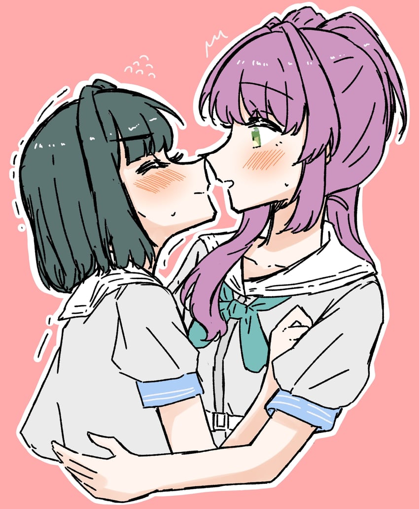 otomune kozue and momose ginko (love live! and 1 more) drawn by puripuri_hurai