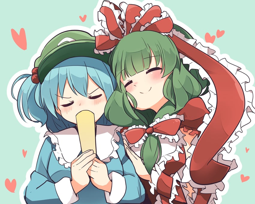 kawashiro nitori and kagiyama hina (touhou) drawn by pachio_(patioglass)