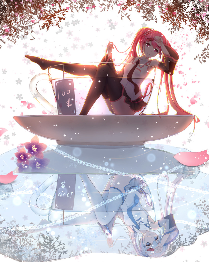 hatsune miku, yuki miku, and sakura miku (vocaloid) drawn by byakuya_reki
