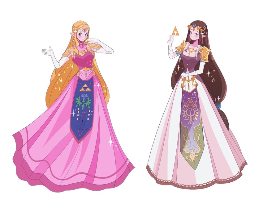 princess zelda (the legend of zelda and 2 more) drawn by meowwniz