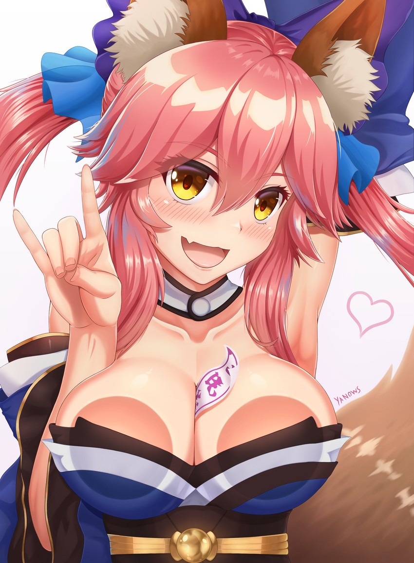 tamamo and tamamo no mae (fate and 2 more) drawn by yanows