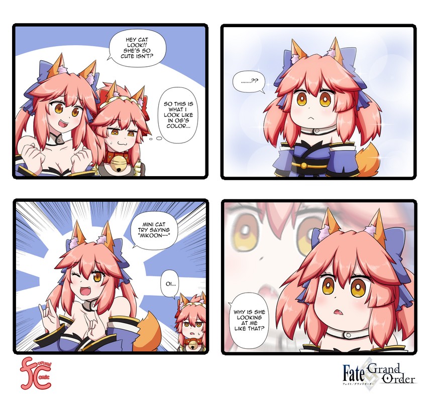 tamamo, tamamo no mae, and tamamo cat (fate and 2 more) drawn by keita_naruzawa
