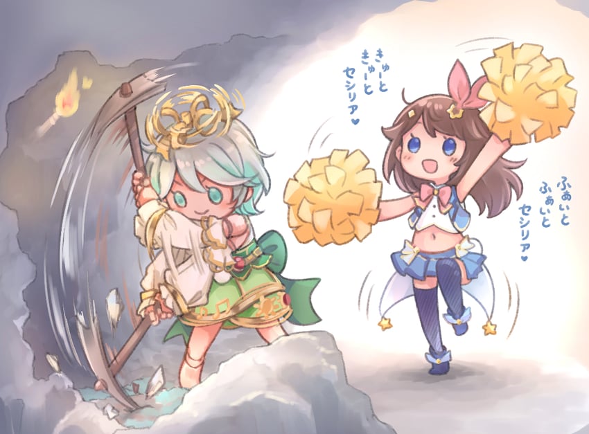 tokino sora and cecilia immergreen (hololive and 1 more) drawn by ds_(ndsl)