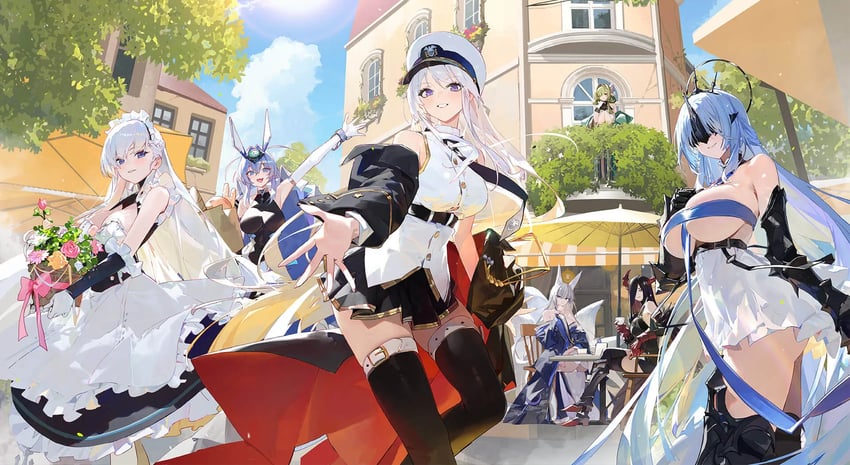 belfast, enterprise, shinano, new jersey, friedrich der grosse, and 2 more (azur lane)