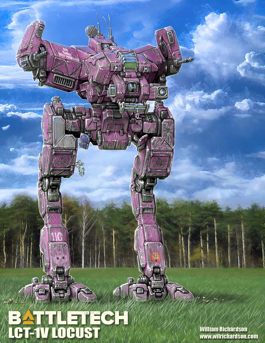 locust (battletech) drawn by williamrichardson