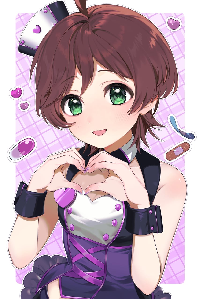 kinoshita hinata (idolmaster and 2 more) drawn by kamiya_ei