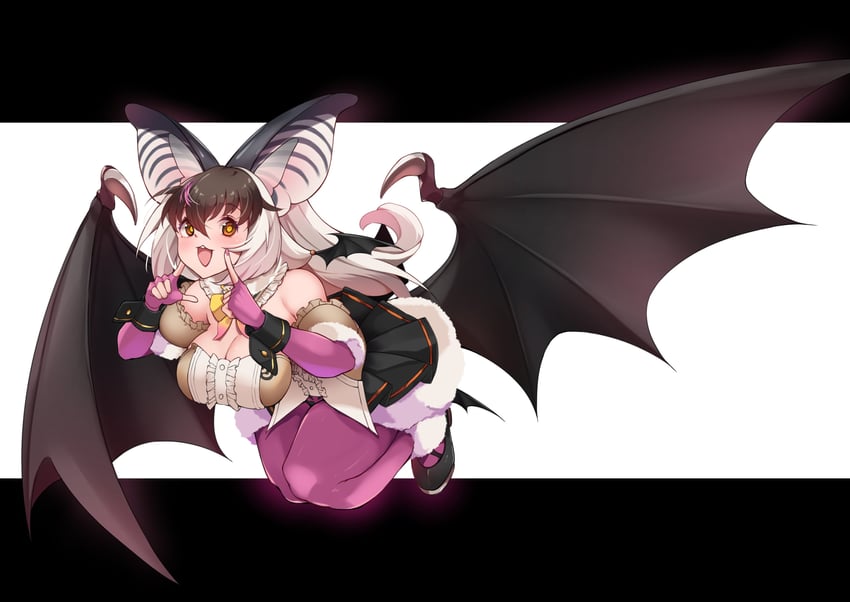 brown long-eared bat (kemono friends and 1 more) drawn by akitsu_tombo