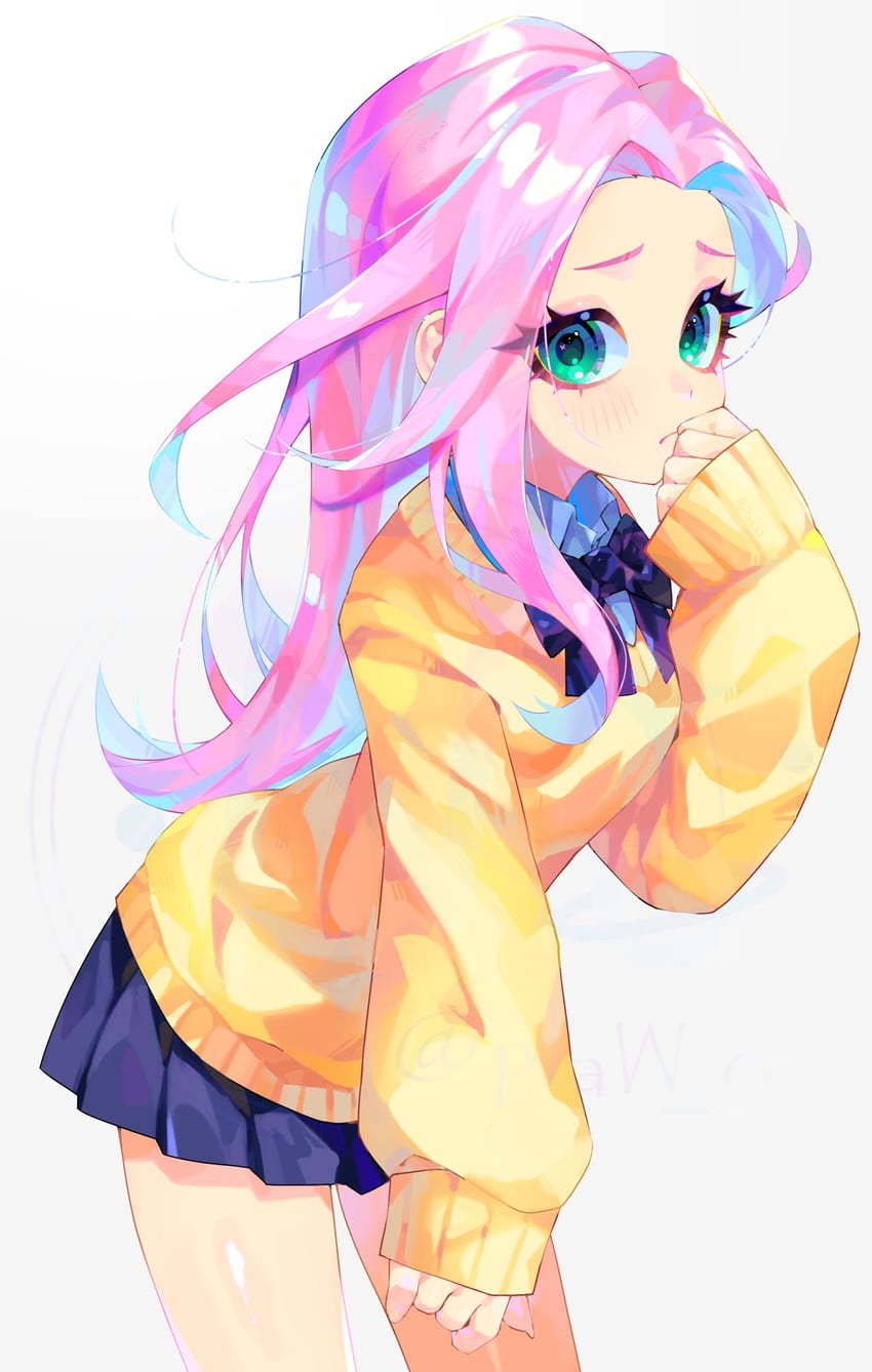 fluttershy (my little pony and 1 more) drawn by n._(plaw_01)