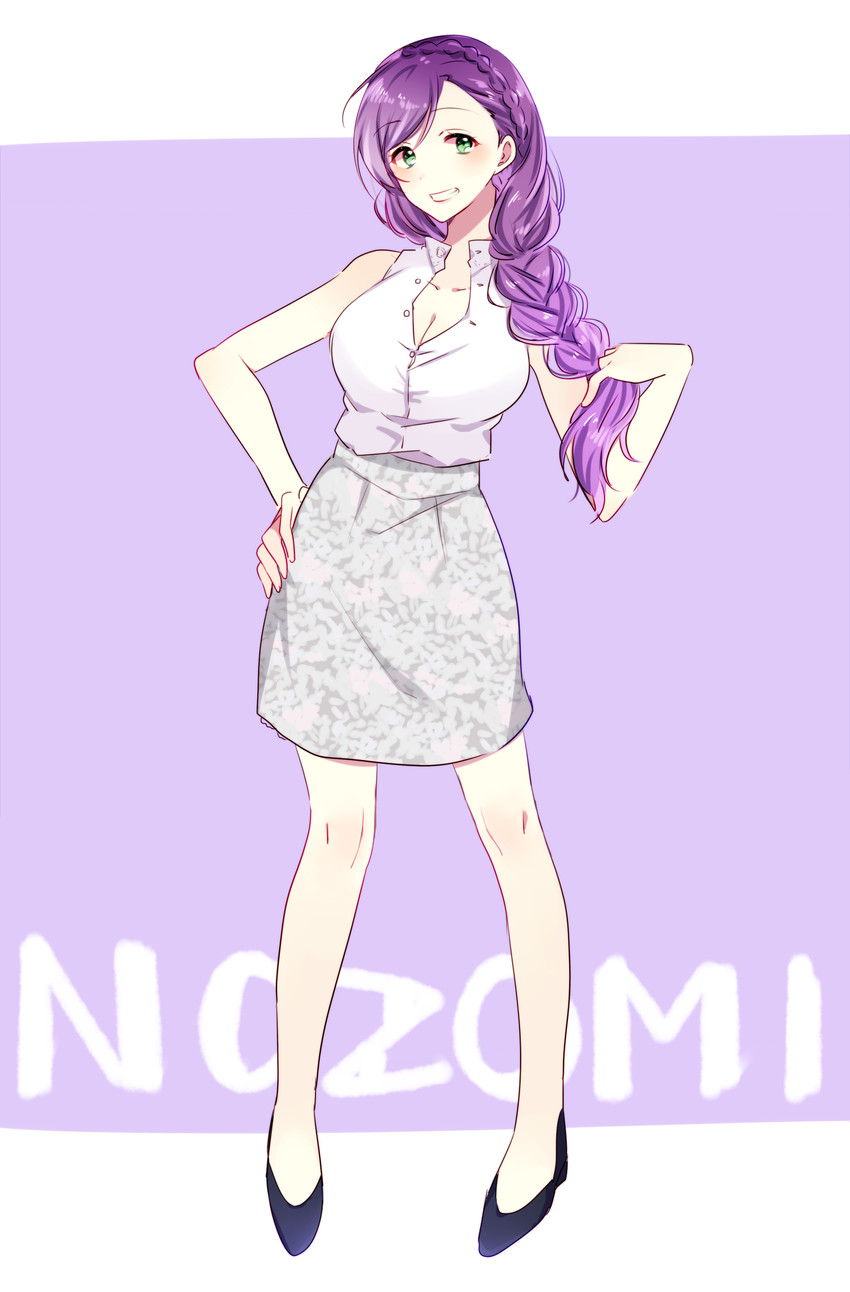 tojo nozomi (love live! and 1 more) drawn by natsuno_(am_log9)