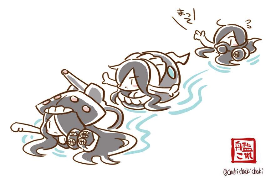 ka-class submarine, yo-class submarine, and so-class submarine (kantai collection) drawn by chaki_(teasets)
