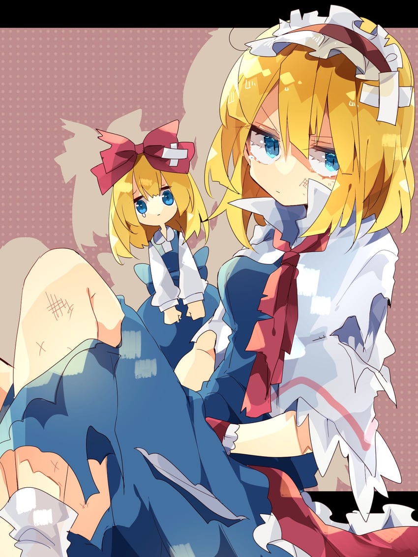 alice margatroid and shanghai doll (touhou) drawn by nikorashi-ka