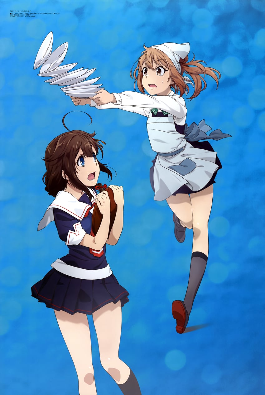 shigure, shigure kai ni, michishio, and michishio kai ni (kantai collection and 1 more) drawn by noumi_chika