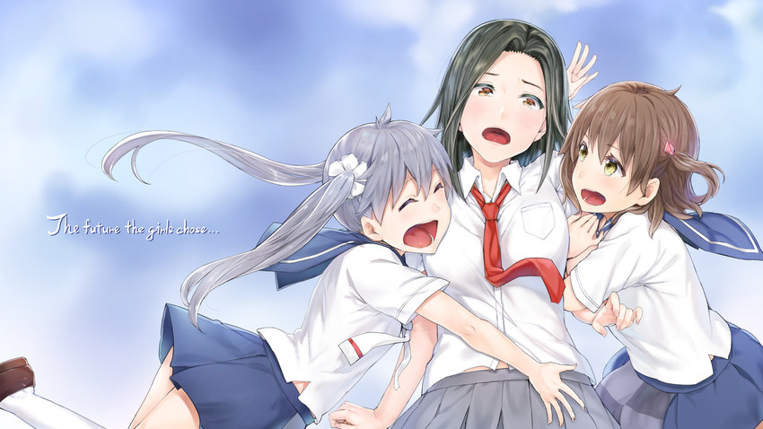tama, kominato ruuko, and urazoe iona (wixoss) drawn by cior