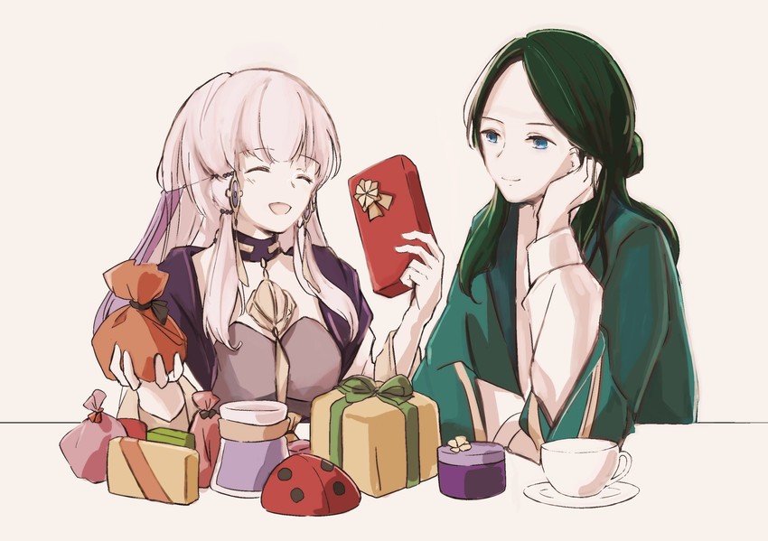 lysithea von ordelia and linhardt von hevring (fire emblem and 1 more) drawn by airisuotog