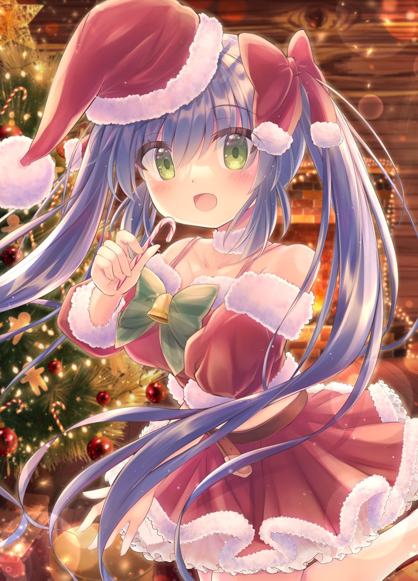 santa claus and nanase rumi (one - kagayaku kisetsu e) drawn by mitsuna