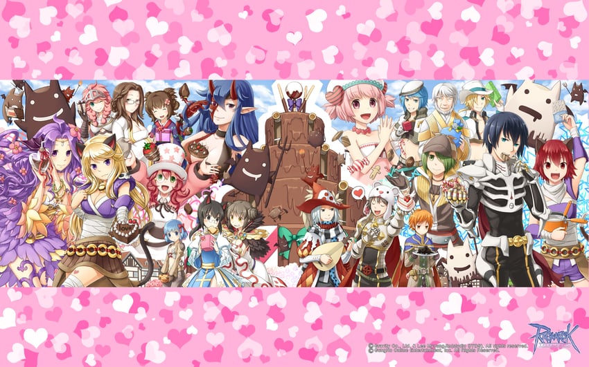 arch bishop, lord knight, sorcerer, alchemist, assassin, and 19 more (ragnarok online) drawn by natsuya_(kuttuki)