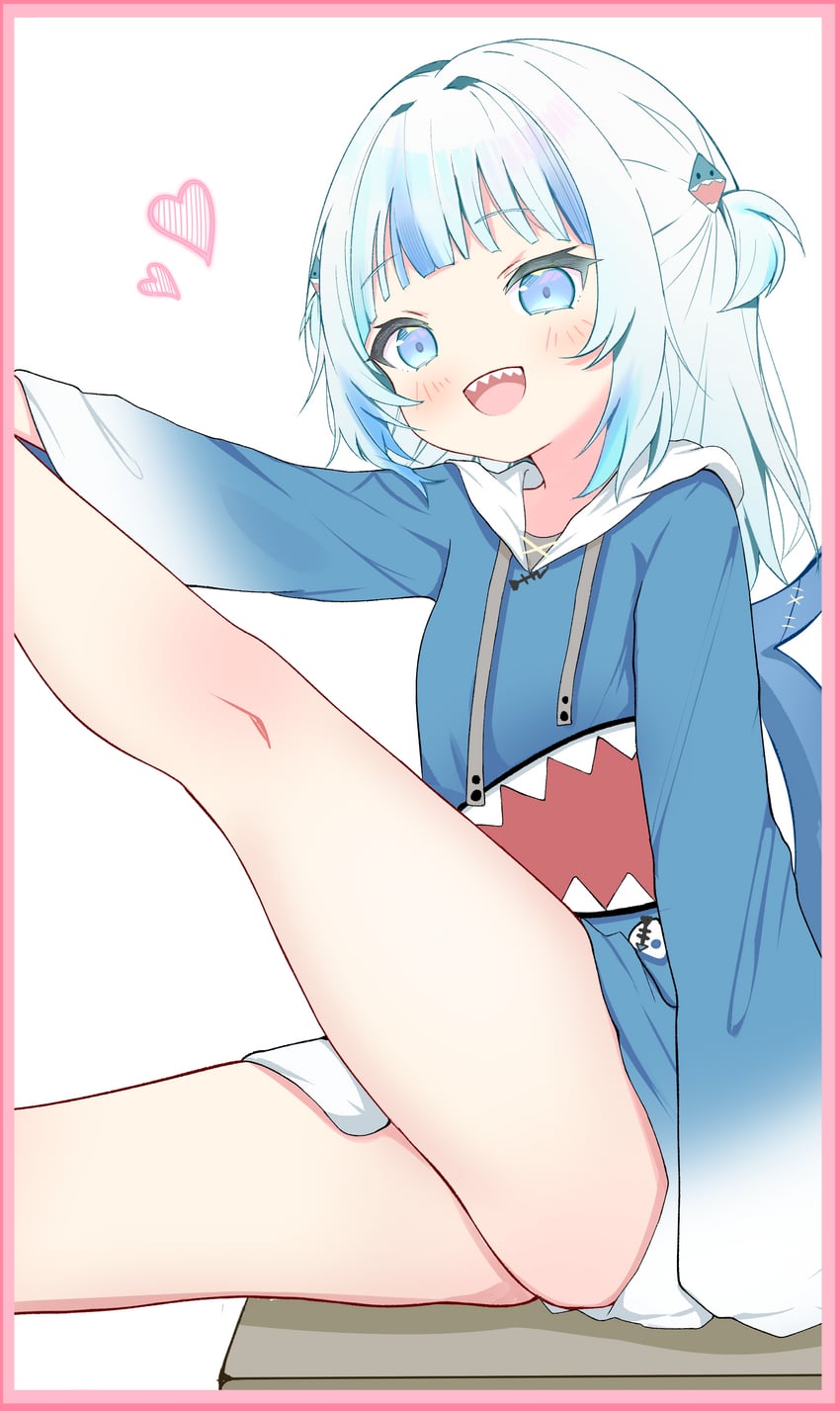 gawr gura (hololive and 1 more) drawn by melenas_(twdy2773)