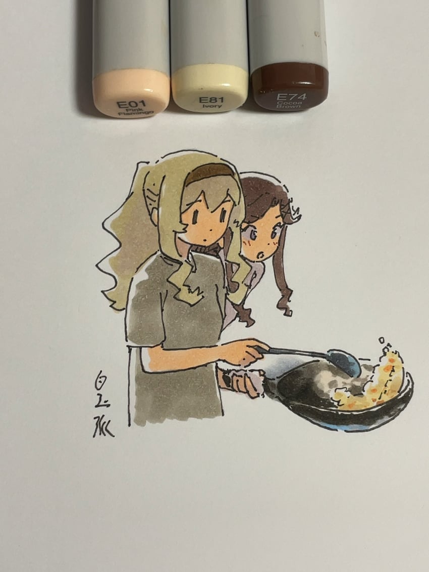 saijou claudine and tendou maya (shoujo kageki revue starlight) drawn by shiratama_(hockey)