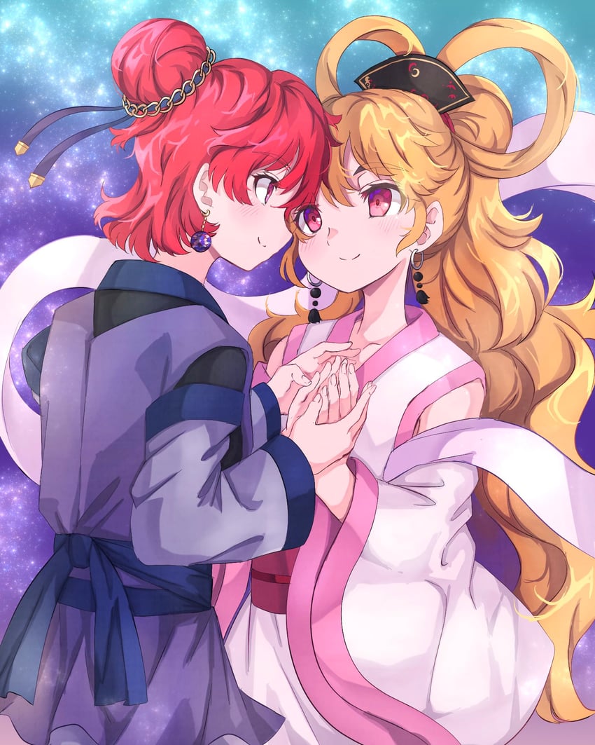 junko, hecatia lapislazuli, orihime, and hikoboshi (touhou) drawn by neold