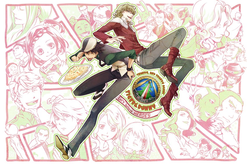 barnaby brooks jr., kaburagi t. kotetsu, ivan karelin, huang baoling, karina lyle, and 24 more (tiger & bunny) drawn by youk