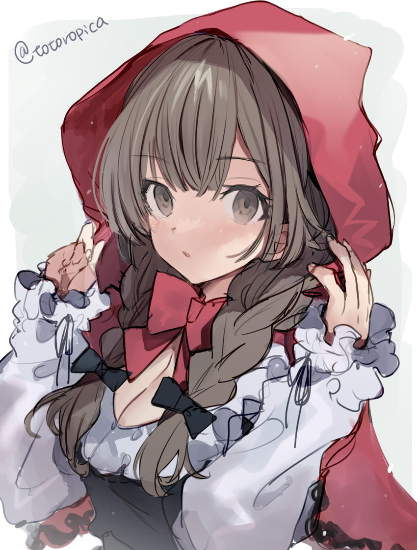 little red riding hood and shinshuu maru (kantai collection and 1 more) drawn by picoli1313