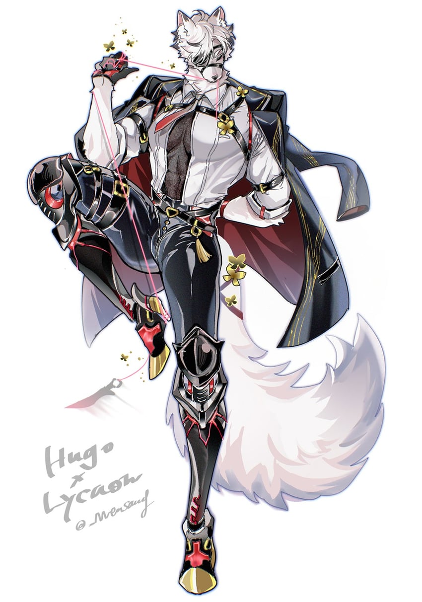 evelyn chevalier and von lycaon (zenless zone zero) drawn by mensang